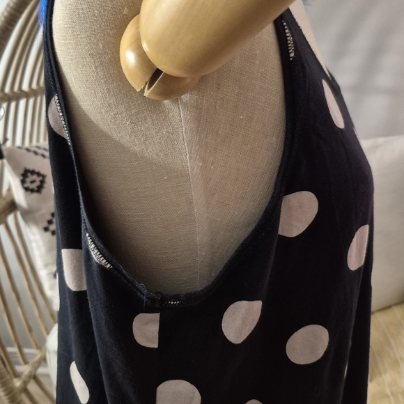 Hebbeding Black and White Polka Dot Midi Dress - Picture 2 of 6